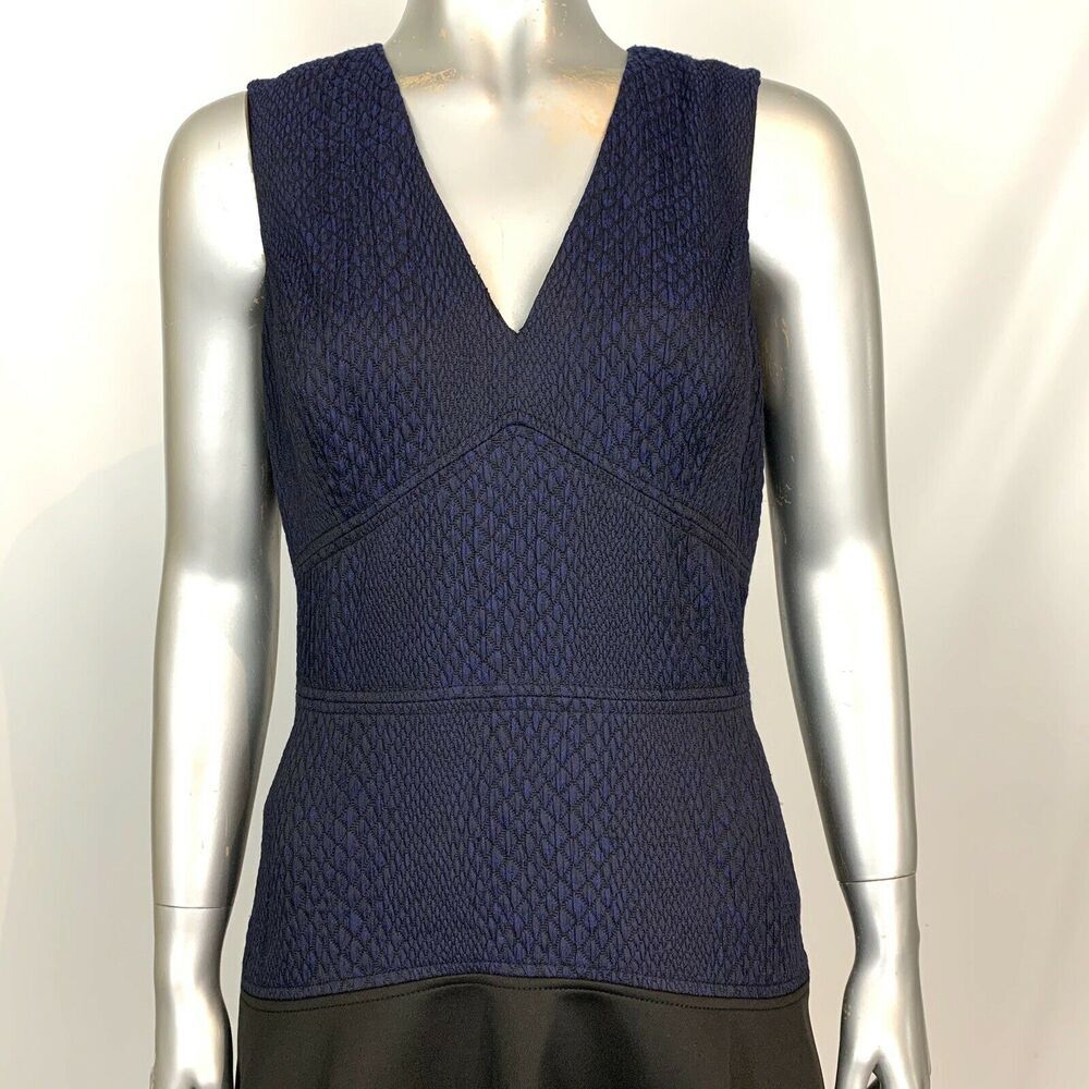 Rebecca Taylor V-Neck Sleeveless Stretch Snake Dress - Picture 3 of 7